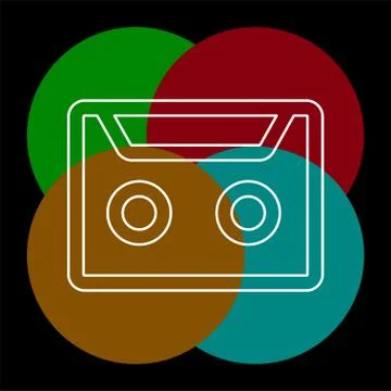 Vector cassette tape illustration Stock Illustration