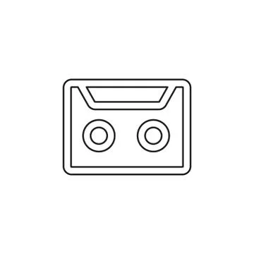 Vector cassette tape illustration Stock Illustration
