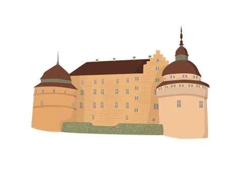 Vector castle isolated Stock Illustration