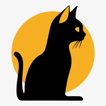 Vector of a cat face design on white background, Pet. Animals. Stock Illustration