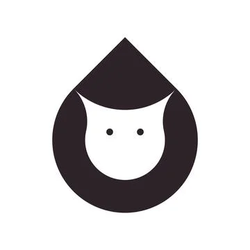 Vector cat in shifted shape style. Digital art Stock Illustration