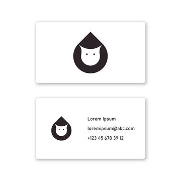 Vector cat in shifted shape style . Editable illustration Stock Illustration