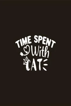 Vector cat t shirt design template Stock Illustration