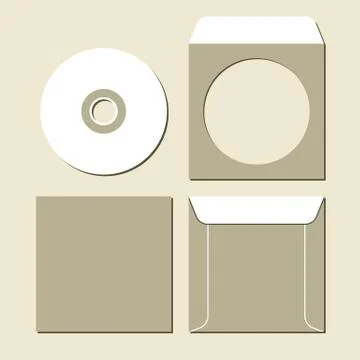 Vector CD disk Stock Illustration