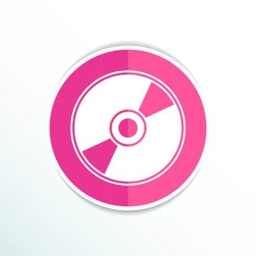 Vector CD or DVD icon disc vector compact disk Stock Illustration
