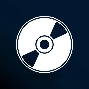 Vector CD or DVD icon disc vector compact disk Stock Illustration