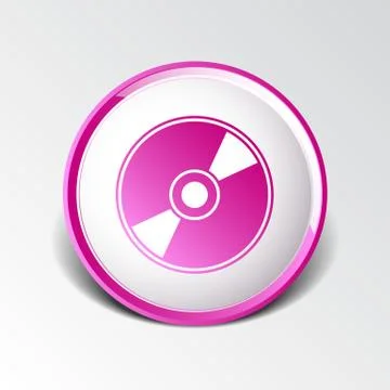 Vector CD or DVD icon disc vector compact disk Illustrazione stock