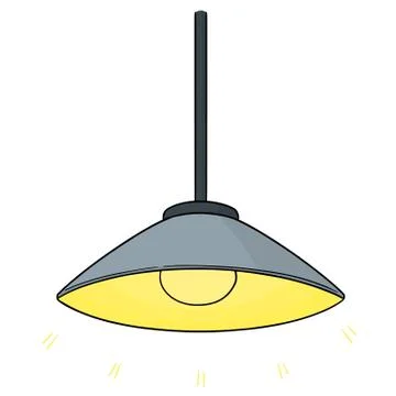 Vector of ceiling lamp Stock Illustration