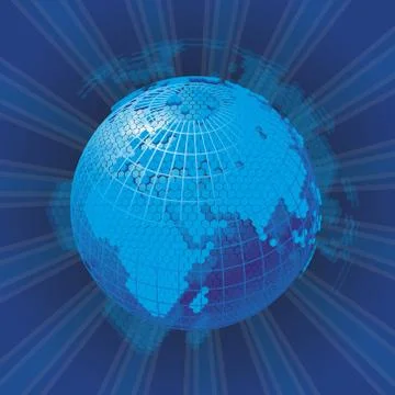 Vector cellular network theme Stock Illustration