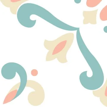 Vector ceramic tiles with pattern Illustrazione stock