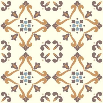 Vector ceramic tiles with seamless pattern Stock Illustration