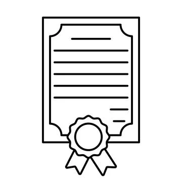 Vector certificate icon. Vector illustration Stock Illustration