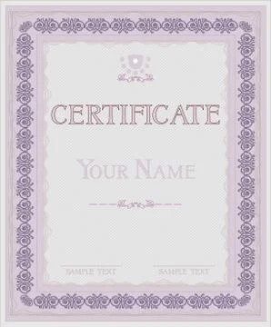 Vector certificate Illustrazione stock