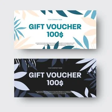 Vector certificate template with abstract elements, tropical palm leaves in m Stock Illustration