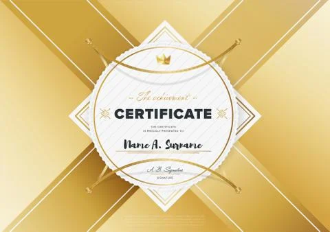 Vector certificate template Stock Illustration