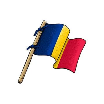 Vector of Chad Flag Stock Illustration