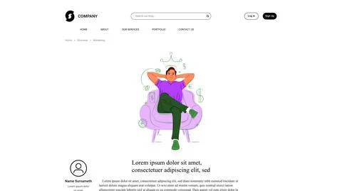 Vector chairman in shadow of sharp lines style . Editable illustration Stock Illustration