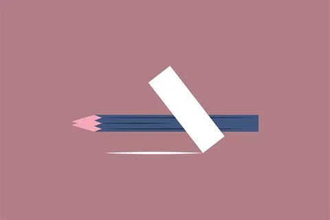 Vector chalk instead of pencil in matt style Stock Illustration