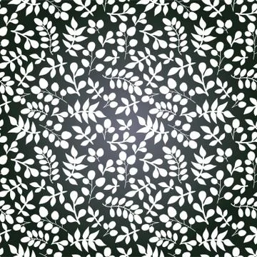 Vector chalkboard seamless floral pattern. copy that square to the side,you'l Stock Illustration