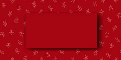 Vector. Chamomile flower background, copy space for text. Horizontal template Stock Illustration