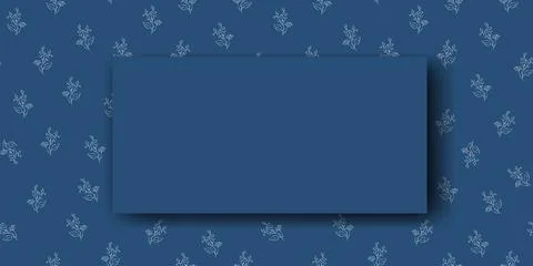 Vector. Chamomile flower background, copy space for text. Horizontal template Stock Illustration