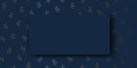 Vector. Chamomile flower background, copy space for text. Horizontal template Stock Illustration