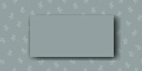 Vector. Chamomile flower background, copy space for text. Horizontal template Stock Illustration