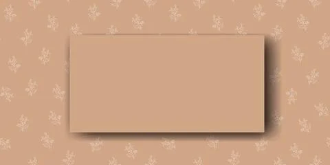 Vector. Chamomile flower background, copy space for text. Horizontal template Stock Illustration