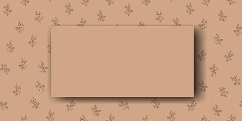Vector. Chamomile flower background, copy space for text. Horizontal template Stock Illustration