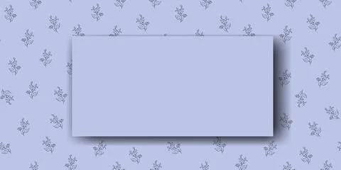 Vector. Chamomile flower background, copy space for text. Horizontal template Stock Illustration
