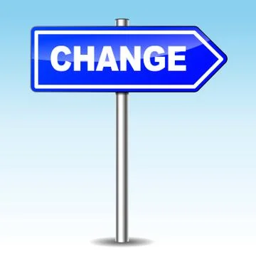 Vector change directional sign Stock Illustration