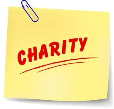 Vector charity message Stock Illustration