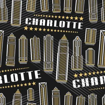 Vector Charlotte Seamless Pattern Stock Illustration