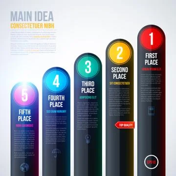 Vector chart template. EPS10 Stock Illustration