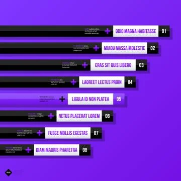 Vector chart template with horizontal elements. EPS10 Illustrazione stock