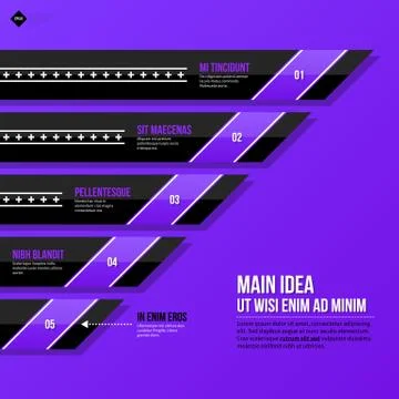 Vector chart template with horizontal elements. EPS10 イラスト素材