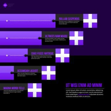 Vector chart template with horizontal elements. EPS10 Stock Illustration