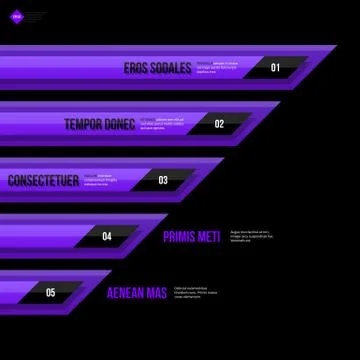 Vector chart template with horizontal elements. EPS10 イラスト素材