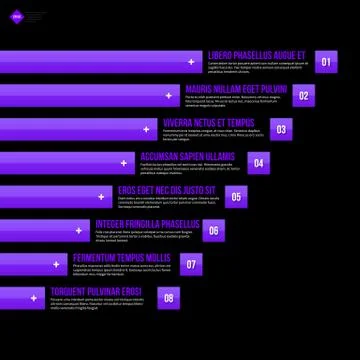 Vector chart template with horizontal elements. EPS10 Illustrazione stock
