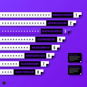 Vector chart template with horizontal elements. EPS10 Stock Illustration