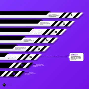 Vector chart template with horizontal elements. EPS10 Illustrazione stock