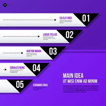 Vector chart template with horizontal elements. EPS10 Illustrazione stock