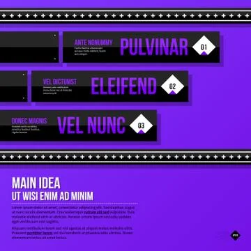 Vector chart template with horizontal elements. EPS10 Illustrazione stock