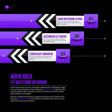 Vector chart template with horizontal elements. EPS10 Stock Illustration