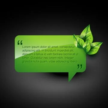 Vector chat bubble Stock Illustration