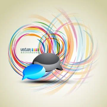 Vector chat bubble Stock Illustration