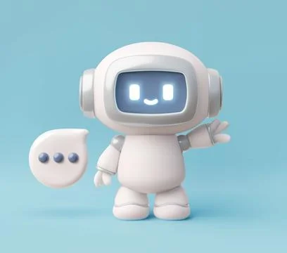 Vector chatbot, online virtual assistant with artificial intelligence. Stock Illustration