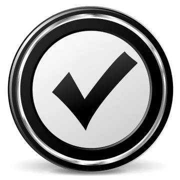 Vector check mark icon Stock Illustration