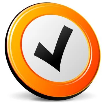 Vector check mark icon Stock Illustration