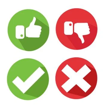 Vector check mark icons Stock Illustration